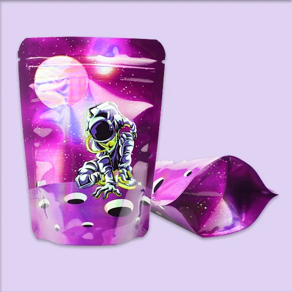 custom holographic mylar bags