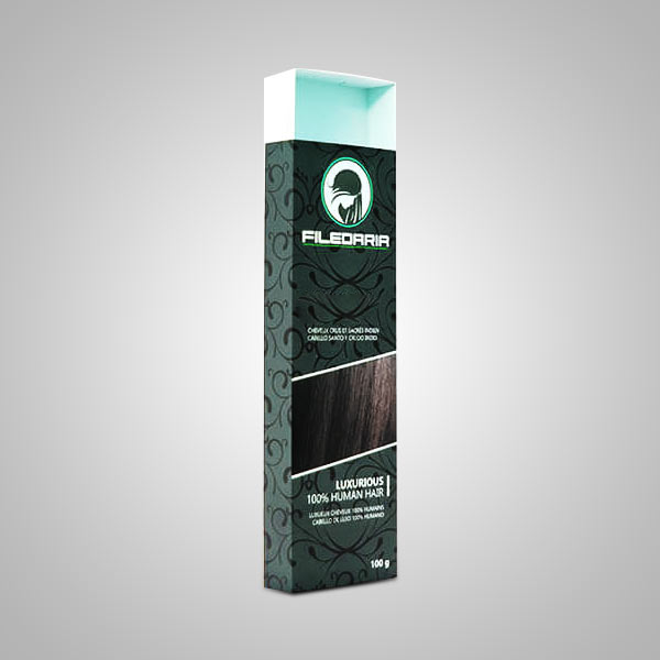printed hair extension box