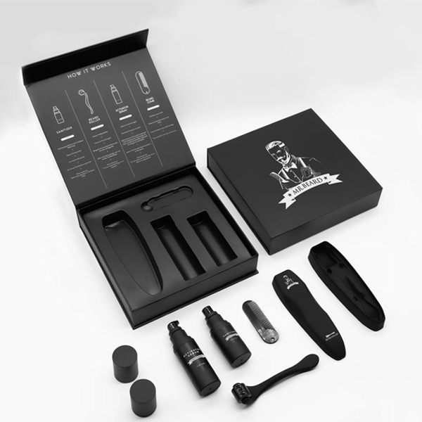beard growth kit packaging boxes