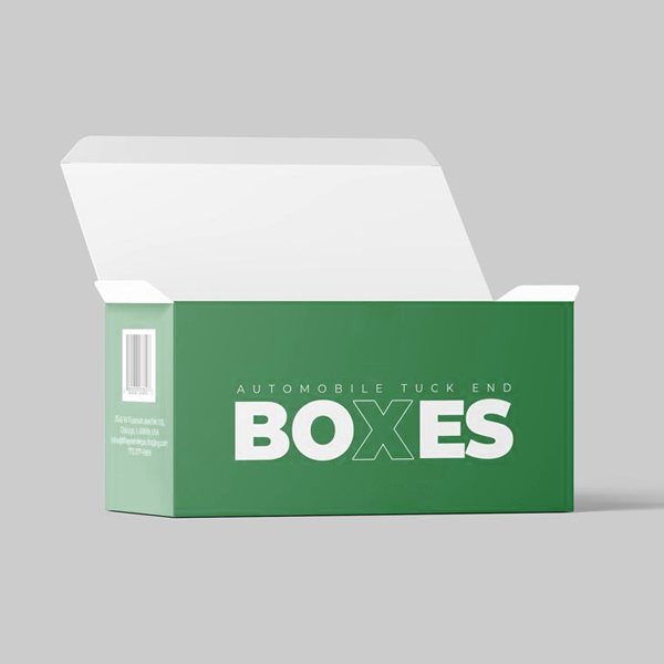 custom automobile tuck end boxes