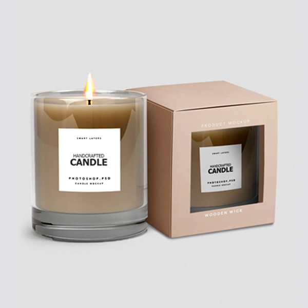 custom candle boxes with window
