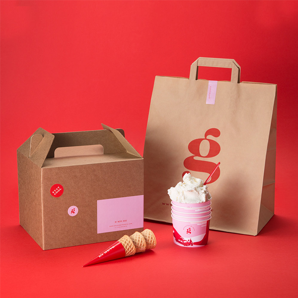 custom food gable bags