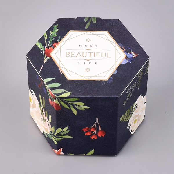 custom food hexagon boxes
