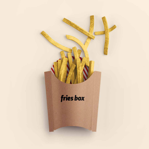 custom french fries boxes