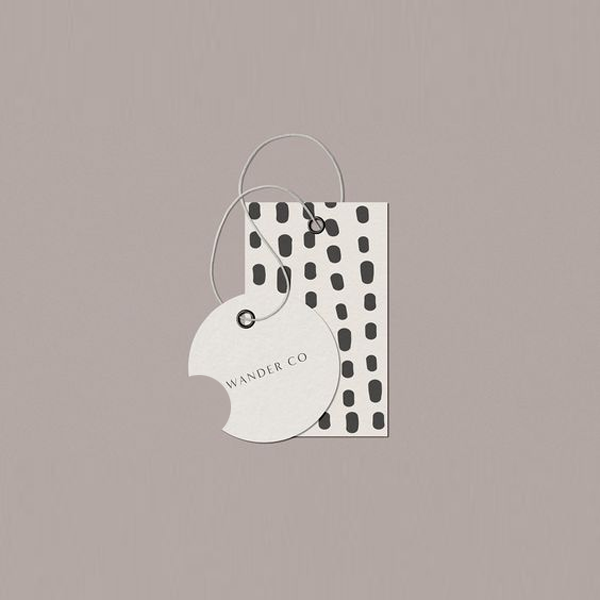 custom half circle hang tags