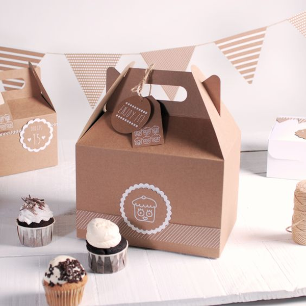 custom kraft gable boxes