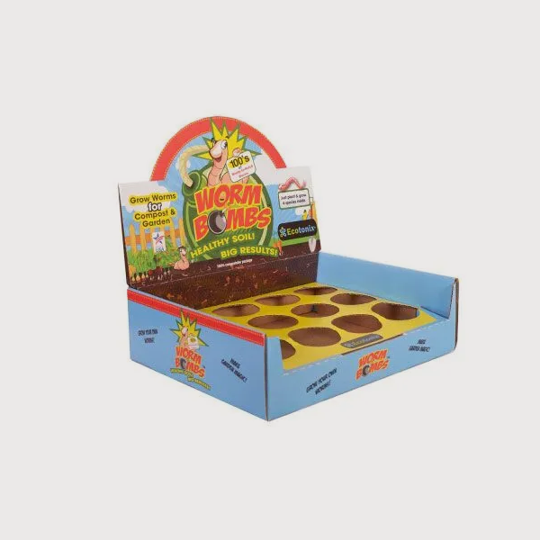display boxes with die cut wholesale