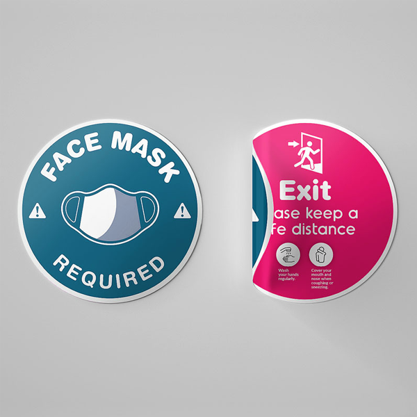 double sided stickers packaging