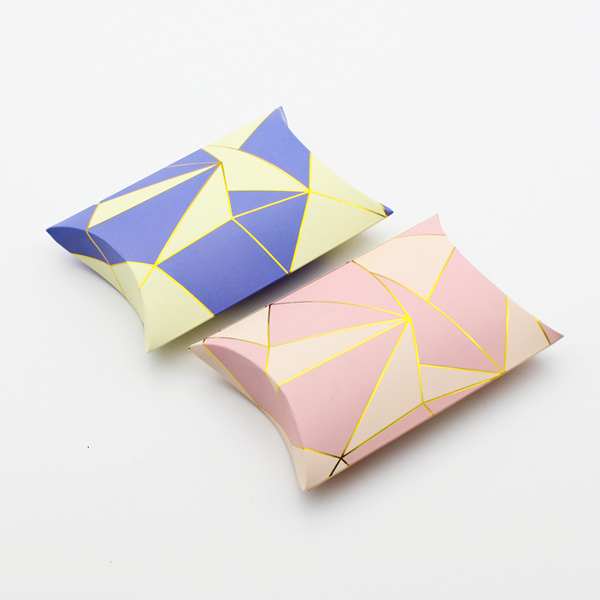 fancy paper pillow packaging boxes wholesale
