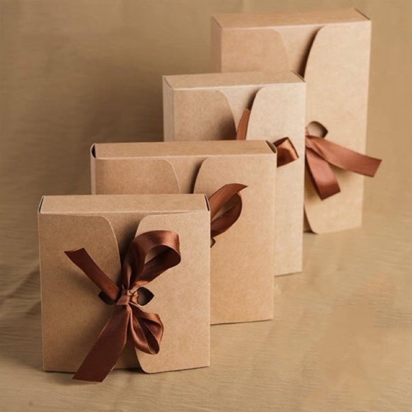 foldable kraft gift packaging boxes wholesale