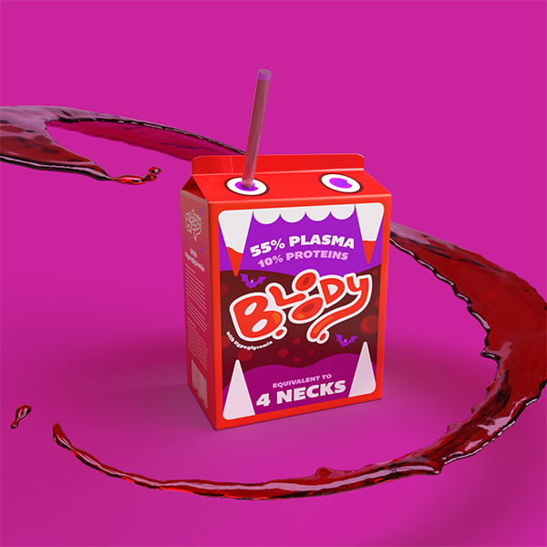 halloween juice packaging
