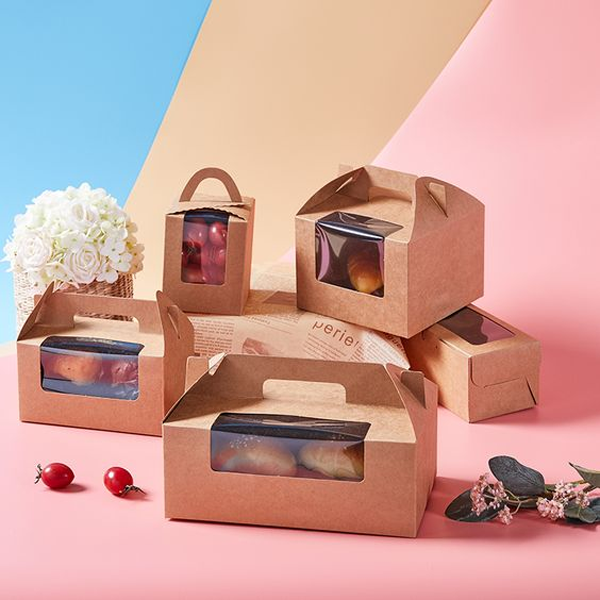 kraft boxes with handle packaging
