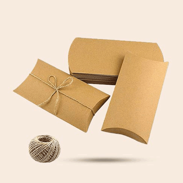 kraft pillow boxes wholesale