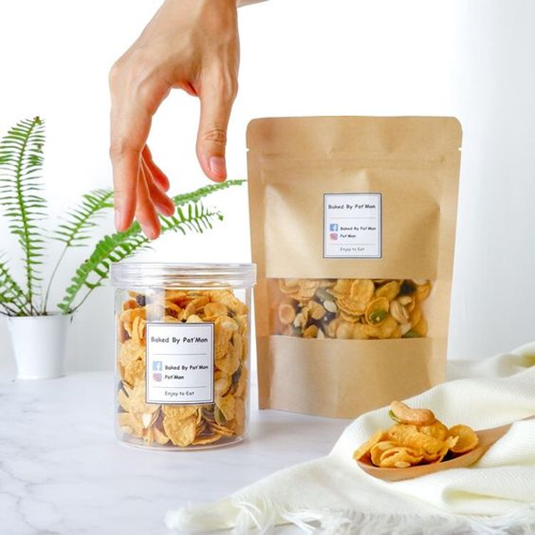 mylar bags with window packaging boxes