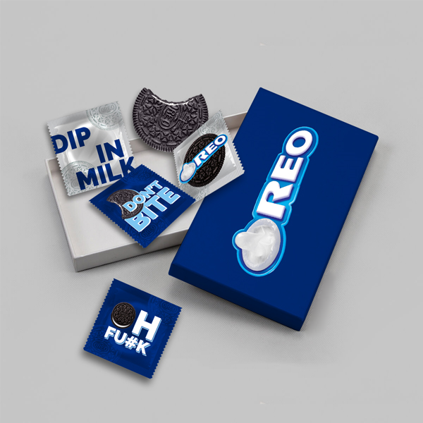 printed condom boxes