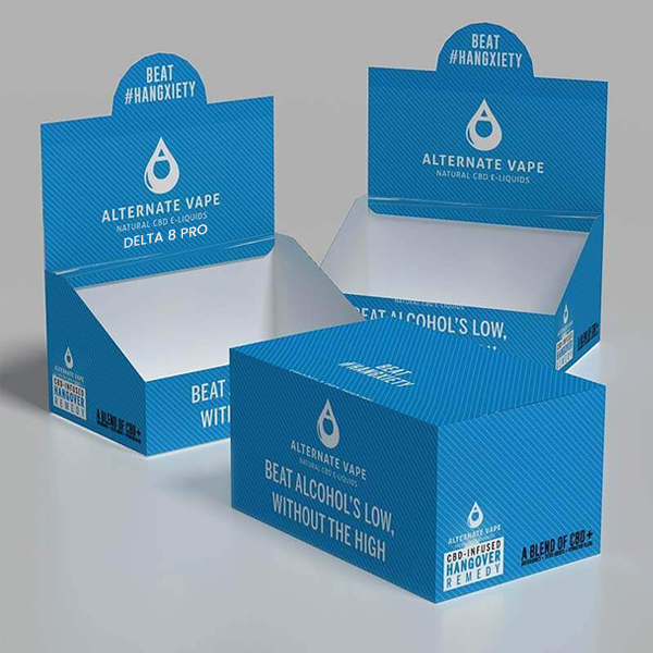 printed delta8 pro display boxes