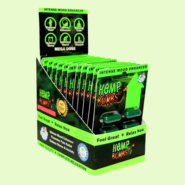 printed hemp display boxes