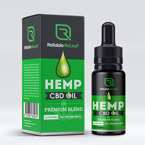 printed hemp oil boxes