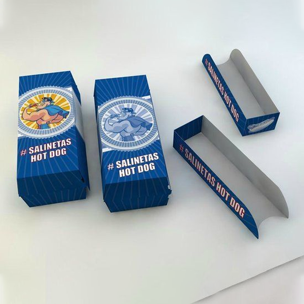 printed hotdog packaging trays