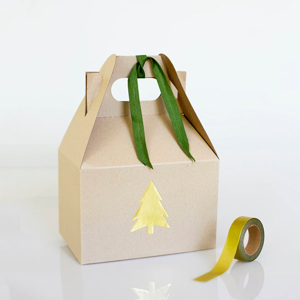 printed kraft gable boxes