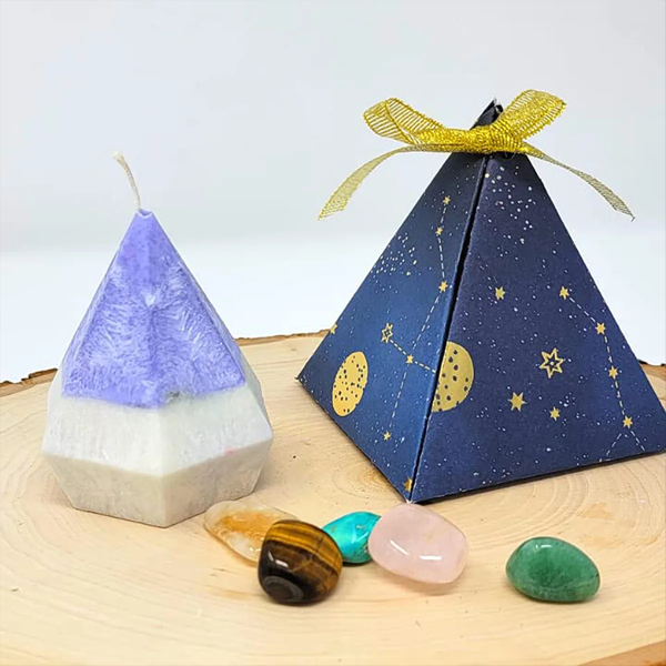 pyramid candle packaging boxes