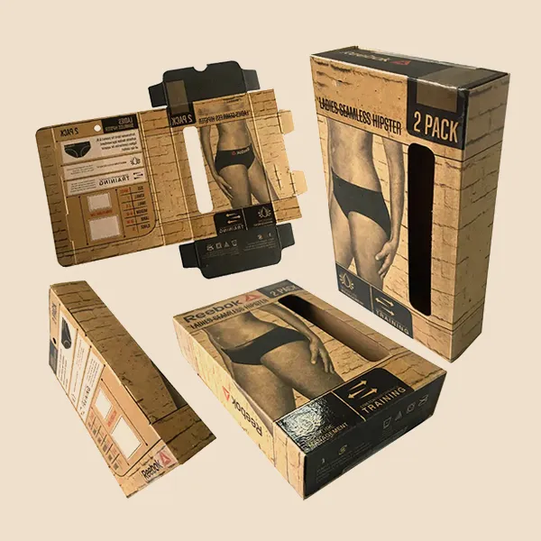underwear packaging sleeves wholesale