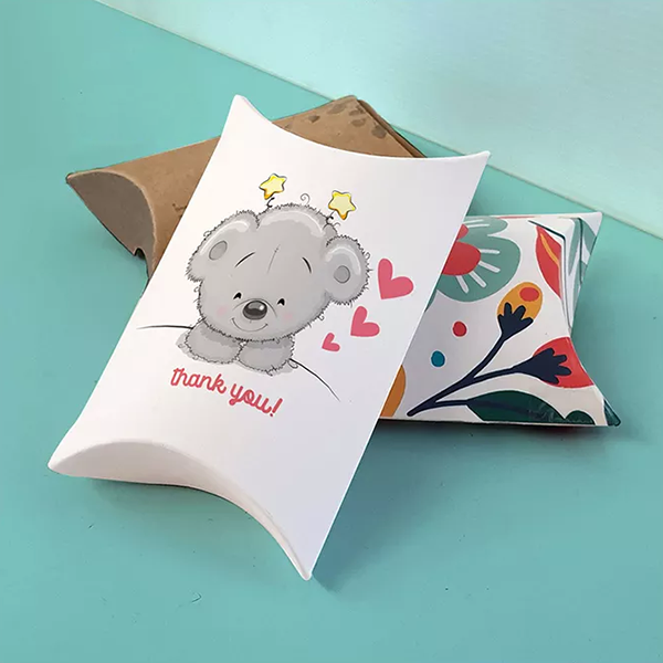 white pillow packaging boxes