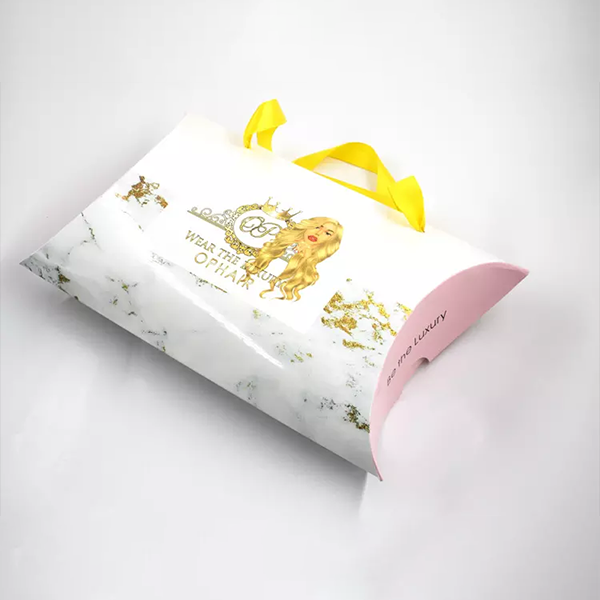 white pillow packaging