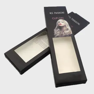 Matte Black Hair Extension Boxes